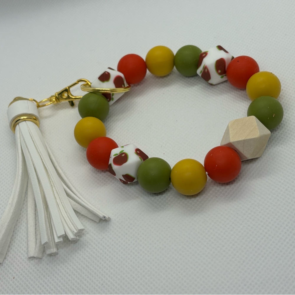Handmade Bracelet Keychain with Tassel
Great gift and stocking stuffer!